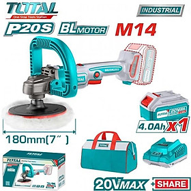 Mua MÁY ĐÁNH BÓNG KHÔNG CHỔI THAN DÙNG PIN 20V TOTAL TAPLI20181 - HÀNG CHÍNH HÃNG