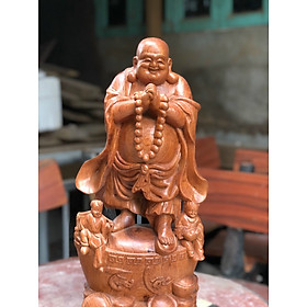 Mua Tượng phật di lặc chúc phúc bằng gỗ hương đá kt cao 60cm