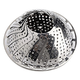 Mua Rổ Hấp Xửng Hấp Inox Xếp Gọn + Tặng 1 Dụng Cụ Gắp Nóng