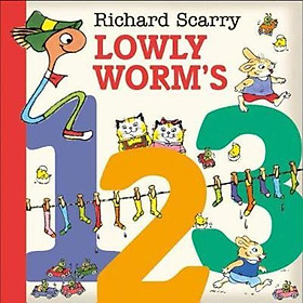 Sách - Lowly Worm's 123 by Richard Scarry (UK edition, paperback)