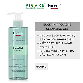 Hình ảnh Eucerin Pro ACNE Solution Cleansing Gel: Gel Rửa Mặt Da Mụn (400 ml)