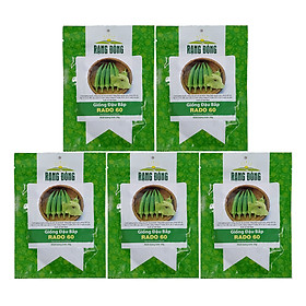 Bộ 5 Túi Hạt Giống Đậu Bắp Xanh Rạng Đông (Abelmoschus Esculentus) (20g/Túi)