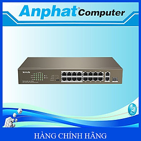 Mua Bộ Chia Mạng 16 Cổng PoE Tenda TEF1118P 18 Port - Hàng Chính Hãng