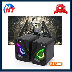 Mua Loa vi tính 2.0 HOTMAI HT500 LED siêu đẹp âm thanh kết nối đa phương tiện - HT