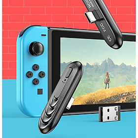 Thiết Bị Phát Tín Hiệu Bluetooth Không Dây Đầu Type-C USB Cho Nintendo Switch & Lite, PS4, PC, Điện Thoại