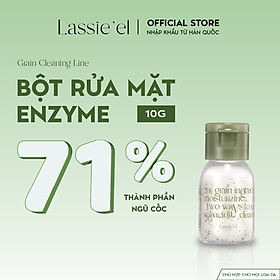 Bột rửa mặt và tẩy tế bào chết hằng ngày enzyme Lassie'el 10g chiết xuất từ thiên nhiên sạch sâu ẩm mịn