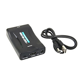 Scart To HDMI Converter Audio Video Adapter For 1080P HDTV STB Box