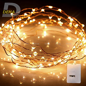 Hình ảnh Dây đèn led đom đóm trang trí decor phòng, du lịch cắm trại, fairy light cao cấp (tùy chọn loại nguồn cấp, chiều dài dây và màu sắc)