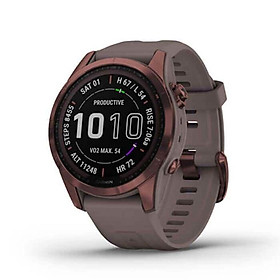 Đồng Hồ Thông Minh Garmin Fenix 7S Sapphire Solar - Dark Bronze Titanium with Shale Gray Band - Hàng Chính Hãng