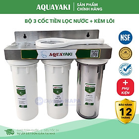 Mua Bộ Lọc Thô 3 Cấp AQUAYAKI AQUA-S103 10 inch Cao Cấp Kèm Lõi  Lọc Nước Đầu Nguồn  Sinh Hoạt  Gia Đình - Hàng Chính Hãng