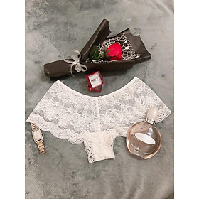 Athena white - Set lót ren áo bra không gọng mút mỏng