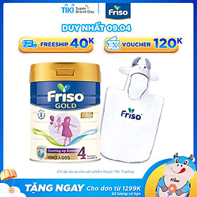 Sữa Bột Friso Gold Pro 4 Cho Trẻ Từ 2-4 Tuổi 800g + Tặng Áo Choàng Tắm Bò Cho Bé