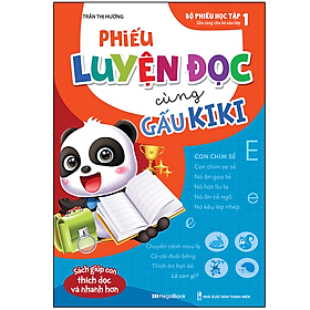 Sách Phiếu Luyện Đọc Cùng Gấu Kiki