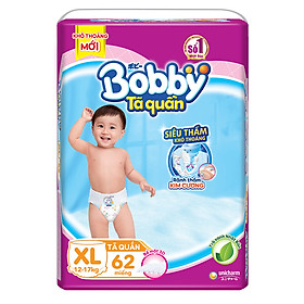 Tã Quần Bobby Ultra Jumbo XL62 Siêu Siêu Lớn (Size XL) - 62 Miếng