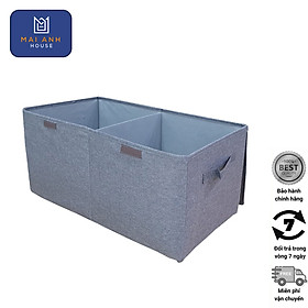 Mua Hộp đựng đồ chia 2 ngăn - MA10 - vải Oxfort 600D  phong cách Thụy Điển bền bỉ  tiện ích