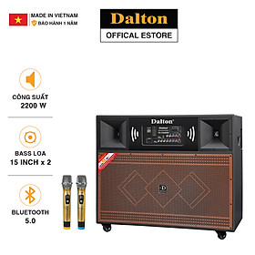 Mua Loa karaoke công suất lớn 2200W TS-15A6000  hàng chính hãng Dalton Loa bass: 15 inch x 2 (2 loa 4 tấc)  Loa treb: 1.5 inch x 2 (2 loa treb còi 5 inch- Bảo hành 12 tháng)