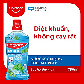 Nước súc miệng Plax Bạc hà 750ml