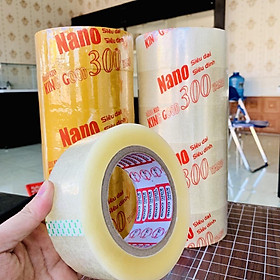 Cuộn băng keo Nano siêu dính , siêu dai gói hàng loại 300 yard ( nano loại tốt ) HJL111 - Trong