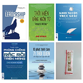 Combo Để trở thành người cầm lái cuộc đời:The Book Of Leadership + Thôi miên bằng ngôn từ +Khơi nguồn trực giác + Tuyệt chiêu phòng chống rắc rối trên mạng(tặng cuốn 10 phút tĩnh tâm kèm bookmark kim loại)