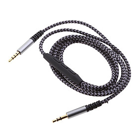 3.5mm Jack Male to Male Stereo Audio Cable with Microphone Volume Control