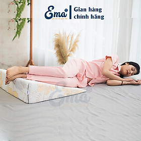 Mua Gối kê chân cho người giãn tĩnh mạch EMA KT 65x60x16cm thế hệ 2 - giúp giảm sưng  phù nề  chuột rút  vọp bẻ do suy giãn tĩnh mạch