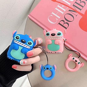 Mua Vỏ Bảo Vệ Tai Nghe  Sillicone Dẻo Chống Bám Bẩn  Va Đập Stitch Dành Cho Airpod