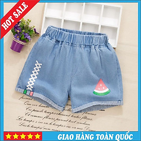 (245) Quần Short Denim Thời Trang Mùa Hè Dành Cho Bé Gái 110-160cm