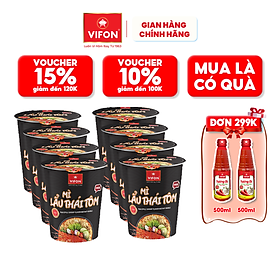 Thùng 24 ly mì lẩu thái tôm ngon ngon vifon