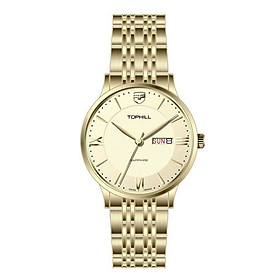 ĐỒNG HỒ TOPHILL TA050G.S2992 Dây và vỏ thép 316L, máy pin, kính sapphire