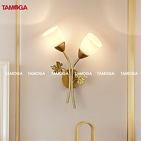 Mua Đèn gắn tường hiện đại đôi bông hoa phòng ngủ TAMOGA CANIL 7613 + Tặng kèm bóng led chuyên dụng