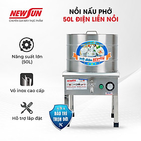 Nồi Nấu Phở Điện Liền Nồi NEWSUN 50L 