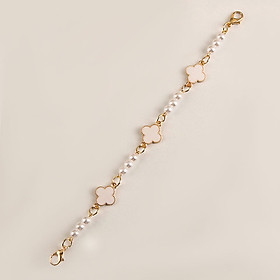 Dây kính dây đeo khẩu trang đeo sau gáy tai giả hoa tiết cỏ bốn lá may mắn