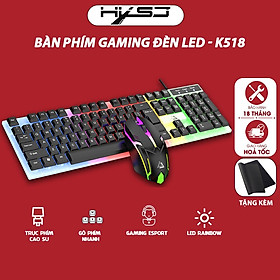 Bàn phím giả cơ G21 kèm chuột, bàn phím máy tính chống nước led rgb chơi game làm việc văn phòng cho PC laptop - hàng chính hãng - Bộ bàn phím + chuột Đen