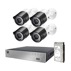 CAMERA GIÁM SÁT CÓ ÂM THANH (CAMERAS KIT 4CH - DVR) HÀNG CHÍNH HÃNG