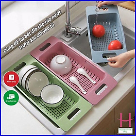 Mua Rổ co giãn gác bồn rửa chén  bát nhựa Việt Nhật cao cấp