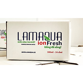 Thùng 24 Chai Nước LAMAQUA ION FRESH 300ml Chai