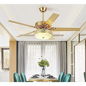 Mua Quạt trần đèn cánh hợp kim nhôm  đèn led 3 as  đảo chiều hút ẩm  ĐK từ xa GRE94