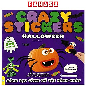 Sách - Crazy Stickers - Halloween - Sáng Tạo Cùng Đồ Vật Hàng Ngày