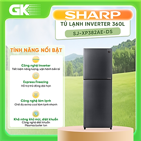 Mua Tủ lạnh Sharp Inverter 360 lít SJ-XP382AE-DS - Hàng chính hãng