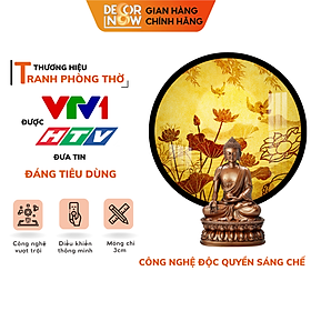 Mua Đèn Hào Quang Phật In Tranh Trúc Chỉ DECORNOW 30 40 cm  Trang Trí Ban Thờ  Hào Quang Trúc Chỉ HOA SEN DCN-TC16