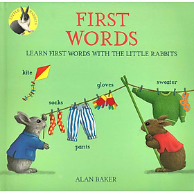 Hình ảnh sách Little Rabbits' First Words: Learn First Words With The Little Rabbits
