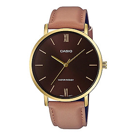 Đồng hồ nam dây da Casio Standard chính hãng MTP-VT01GL-5BUDF
