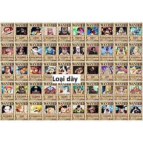 Mua Combo 50 tấm truy nã hải tặc Onepiece wanted poster loại dày