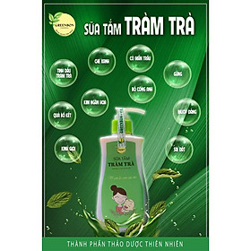 SỮA TẮM TRÀM TRÀ GREENBON CHO MẸ VÀ BÉ