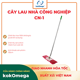 Mua Cây Lau Nhà Tự Vắt Công Nghiệp kokOmega CN1( 1m4) ( Màu Sắc Ngẫu Nhiên)