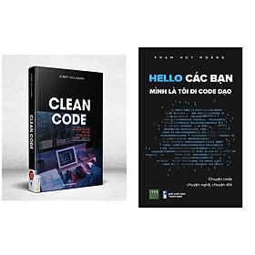 [Download Sách] Combo 2Q: Clean code – Mã Sạch Và Con Đường Trở Thành Lập Trình Viên Giỏi + Hello Các Bạn Mình Là Tôi Đi Code Dạo