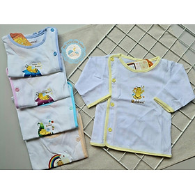 Áo bác sĩ viền màu tay dài BABIBOO