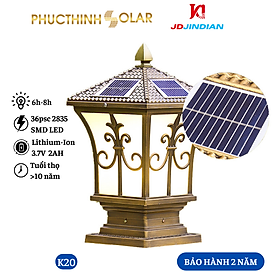 Mua Đèn Trụ Cổng Năng Lượng Mặt Trời 2W K20 Đèn Trang Trí Đèn Led Ngoài Trời  Chống Nước IP65 | Phúc Thịnh Solar