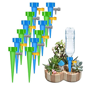 Bộ tưới tự động - 12 phần - Hệ thống tưới tự động - Có thể điều chỉnh - Dễ dàng để nước - Đối với cây trồng trong chậu, hoa, vườn.