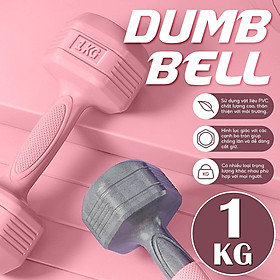 Tạ Tập Tay Nhựa 314 - 1KG Chuyên Tập Gym Yoga Pilates Thể Dục Tại Nhà - Hồng